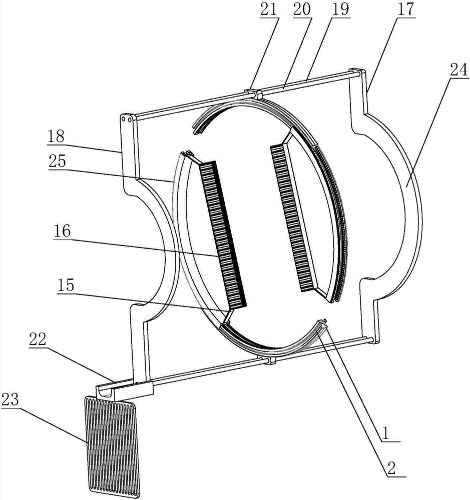 High voltage line insulator automatic cleaning tool