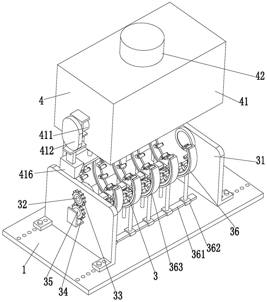 A large CNC machine tool lost foam foam model paint spraying device