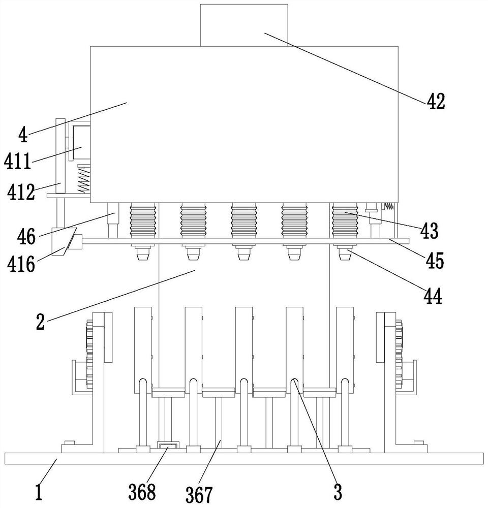 A large CNC machine tool lost foam foam model paint spraying device