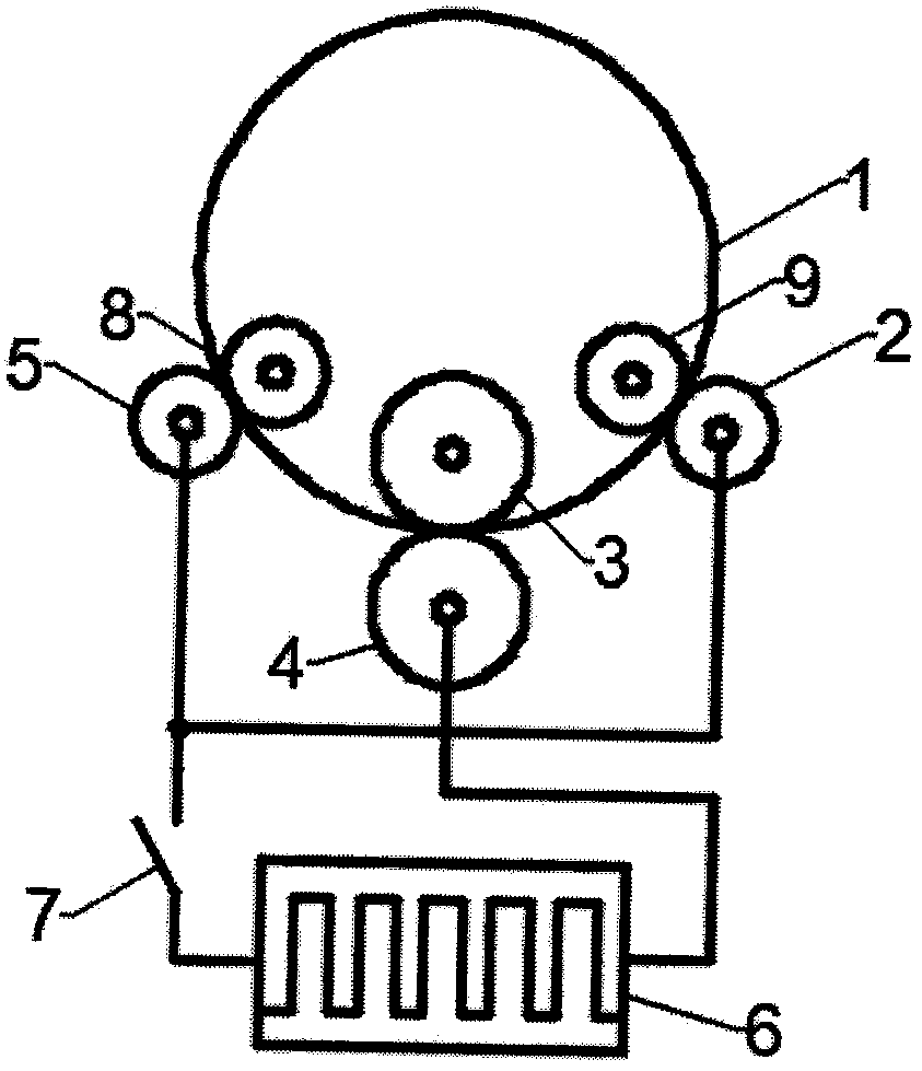 Current-assisted roll forming method of difficult-to-deform material special-shaped section pipe fittings