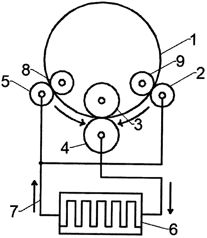 Current-assisted roll forming method of difficult-to-deform material special-shaped section pipe fittings