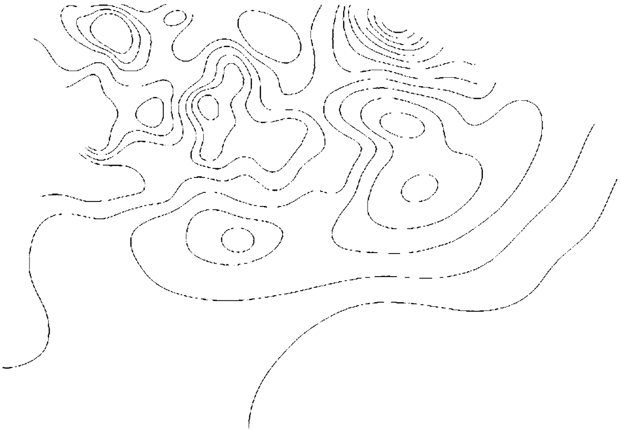 Meteorological facsimile map contour interpolation method based on T-spline