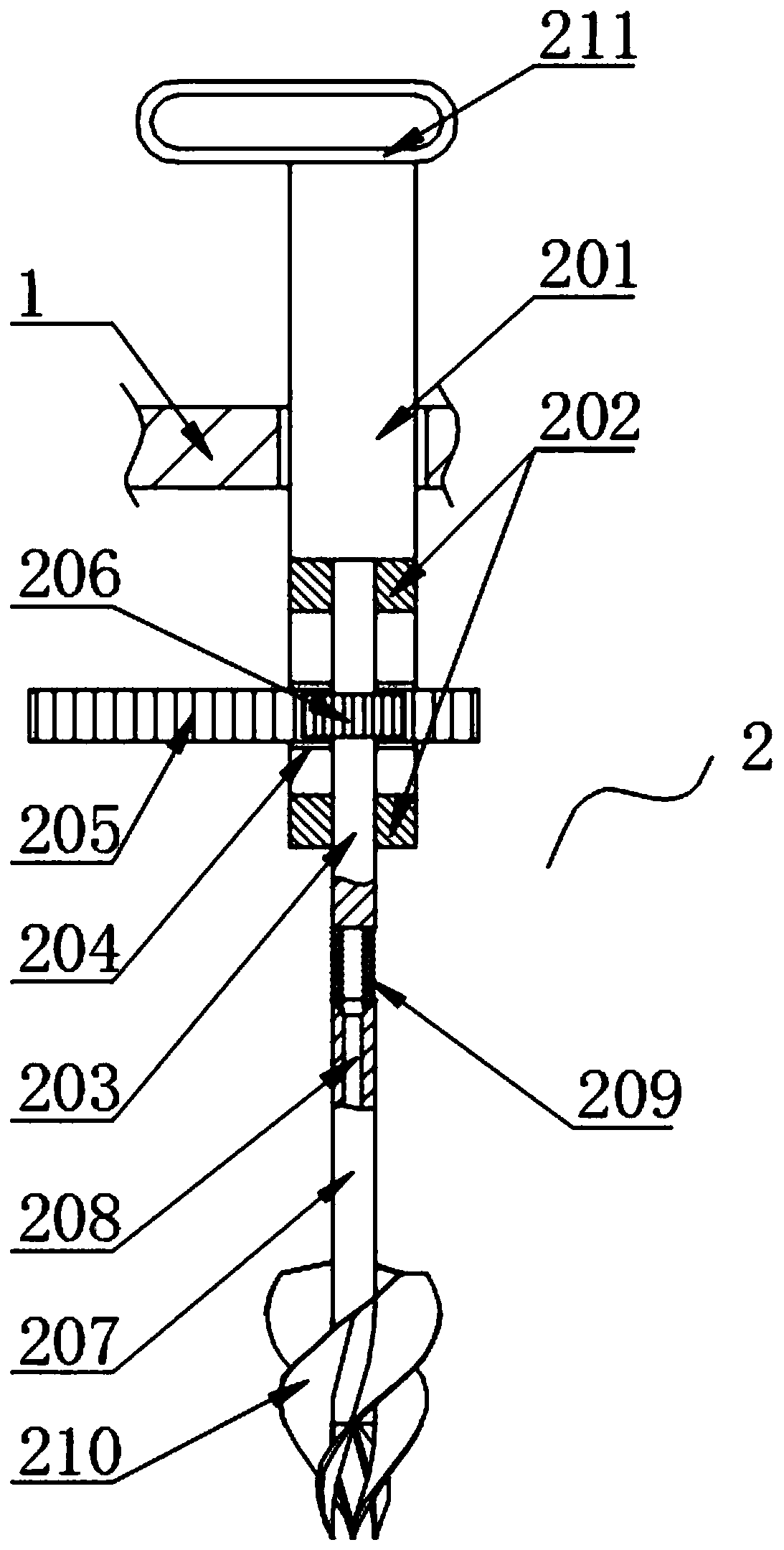 Agricultural hole-positioning seeder