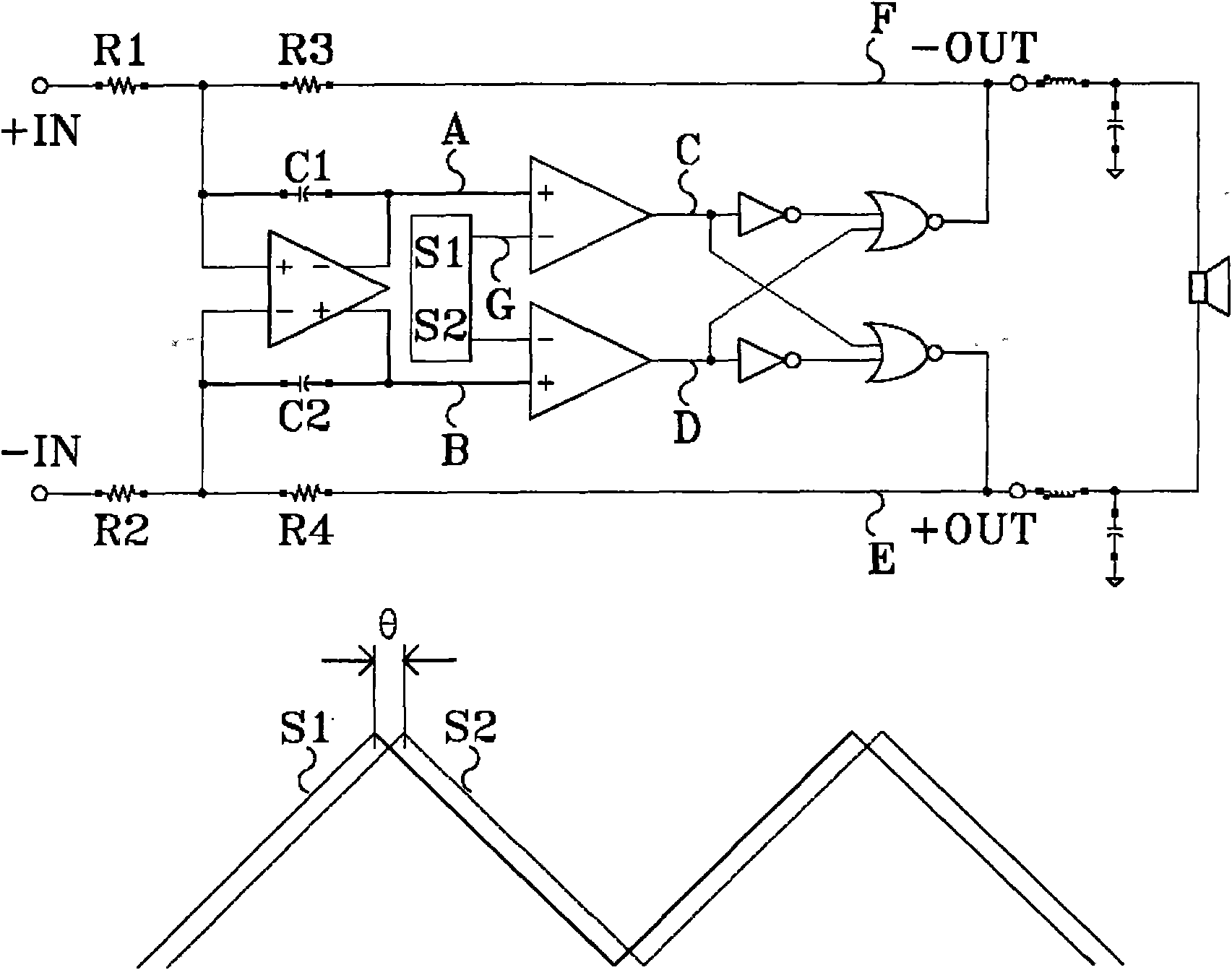 Method and device for eliminating noise in class-D power amplifier