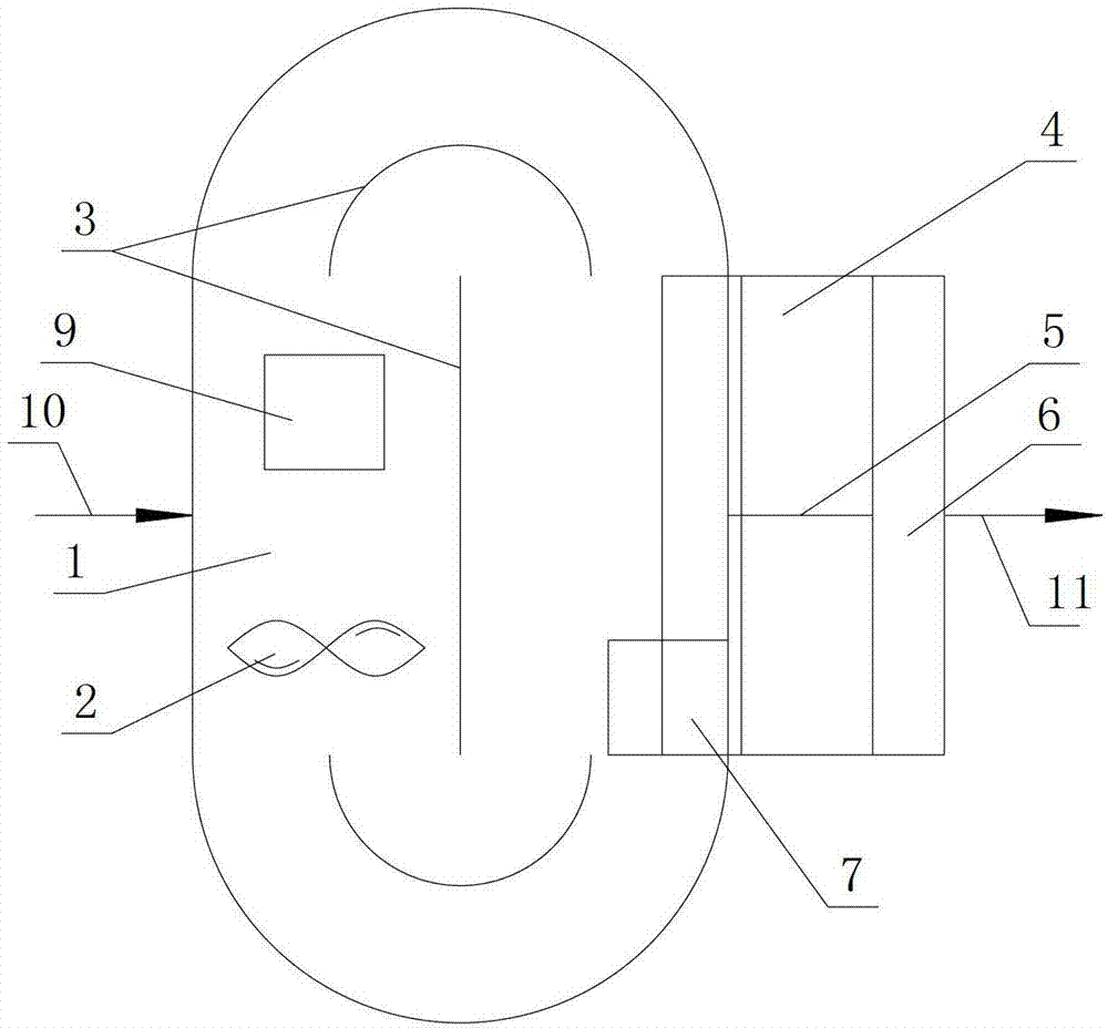 Integral reactor for liquid-phase adsorption and solid-liquid separation, application thereof and water treatment method