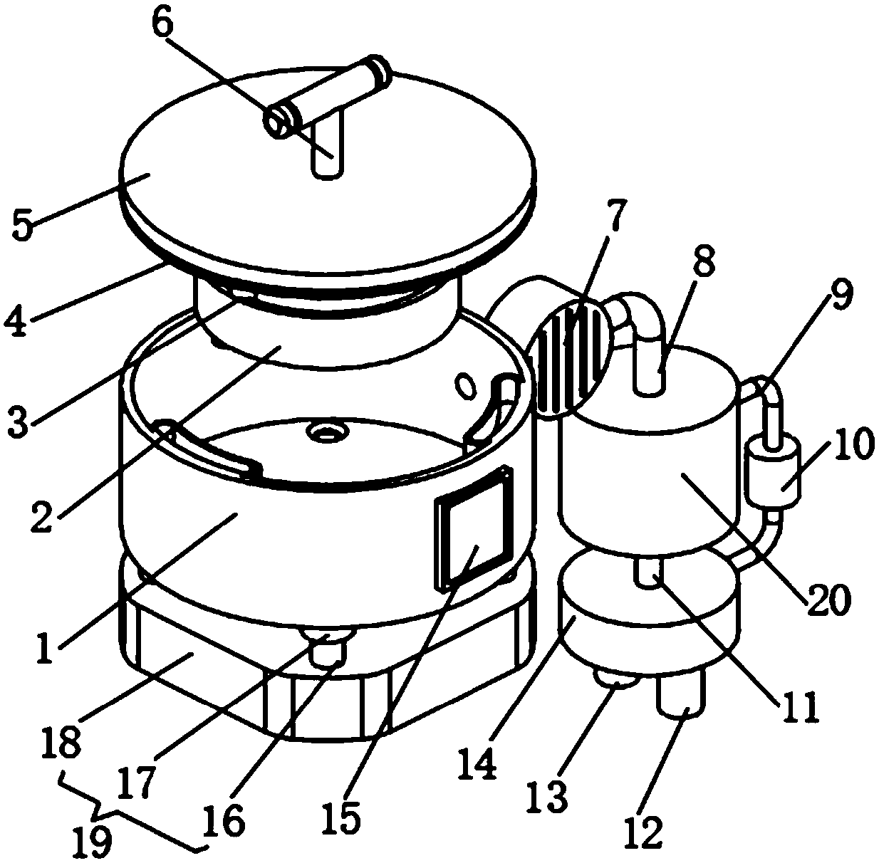 Rose essential oil extraction device