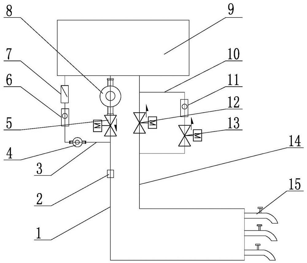 Centralized water supply intelligent hot water outlet device and control method thereof