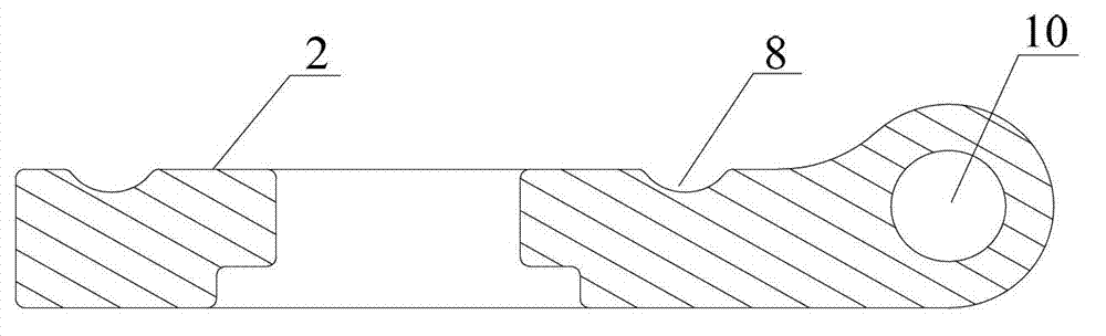 Shock absorber device of medium-sized and heavy type trucks