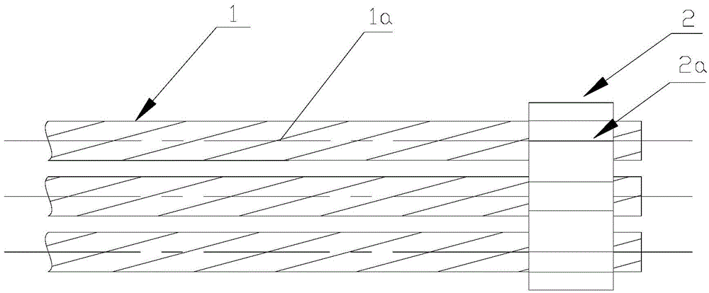 Constraint ring for finished steel strand harness