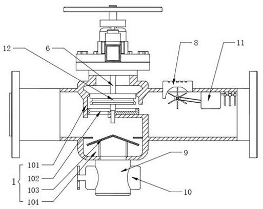 An intelligent valve for water quality testing