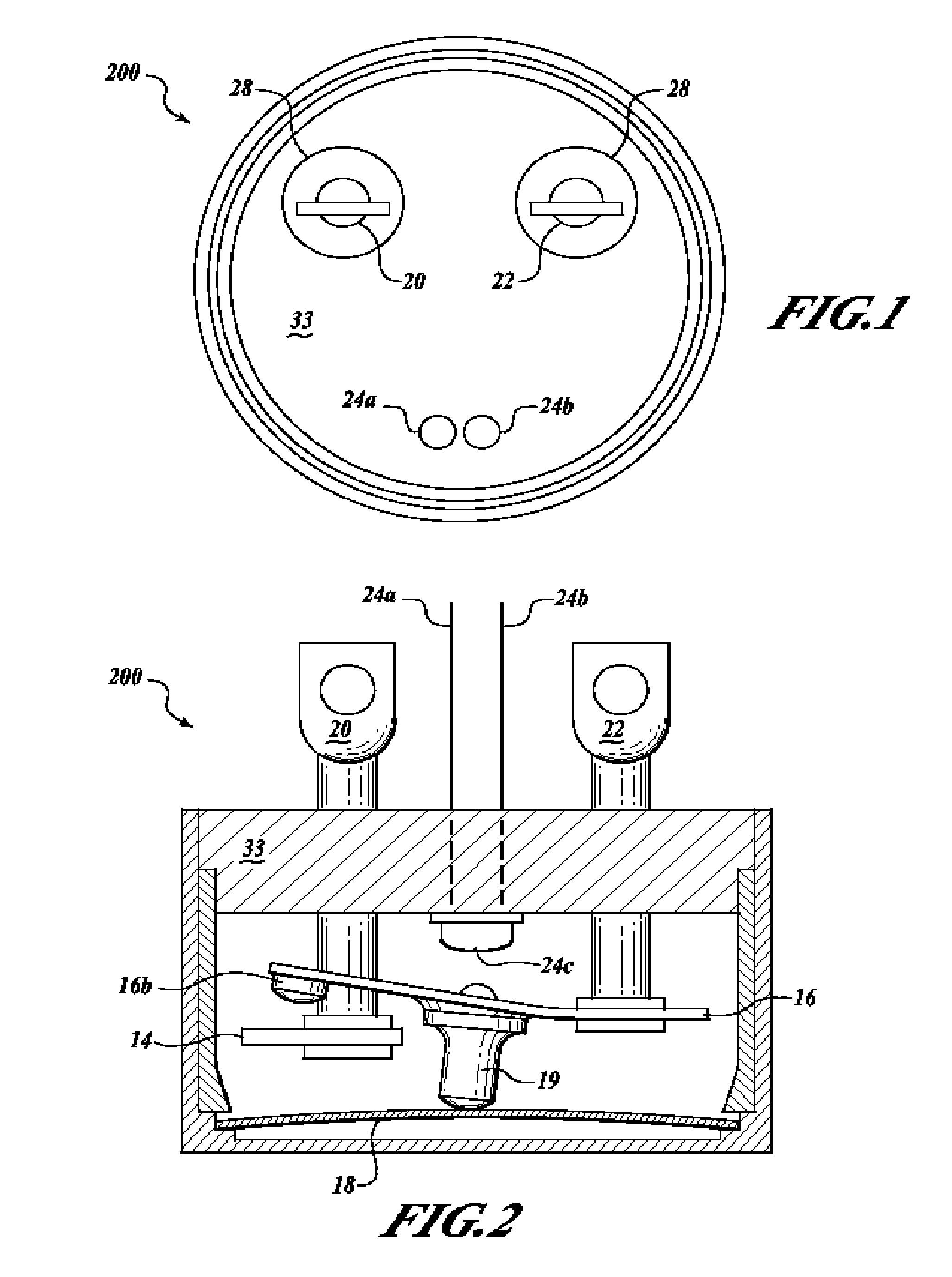 Thermal switch with self-test feature