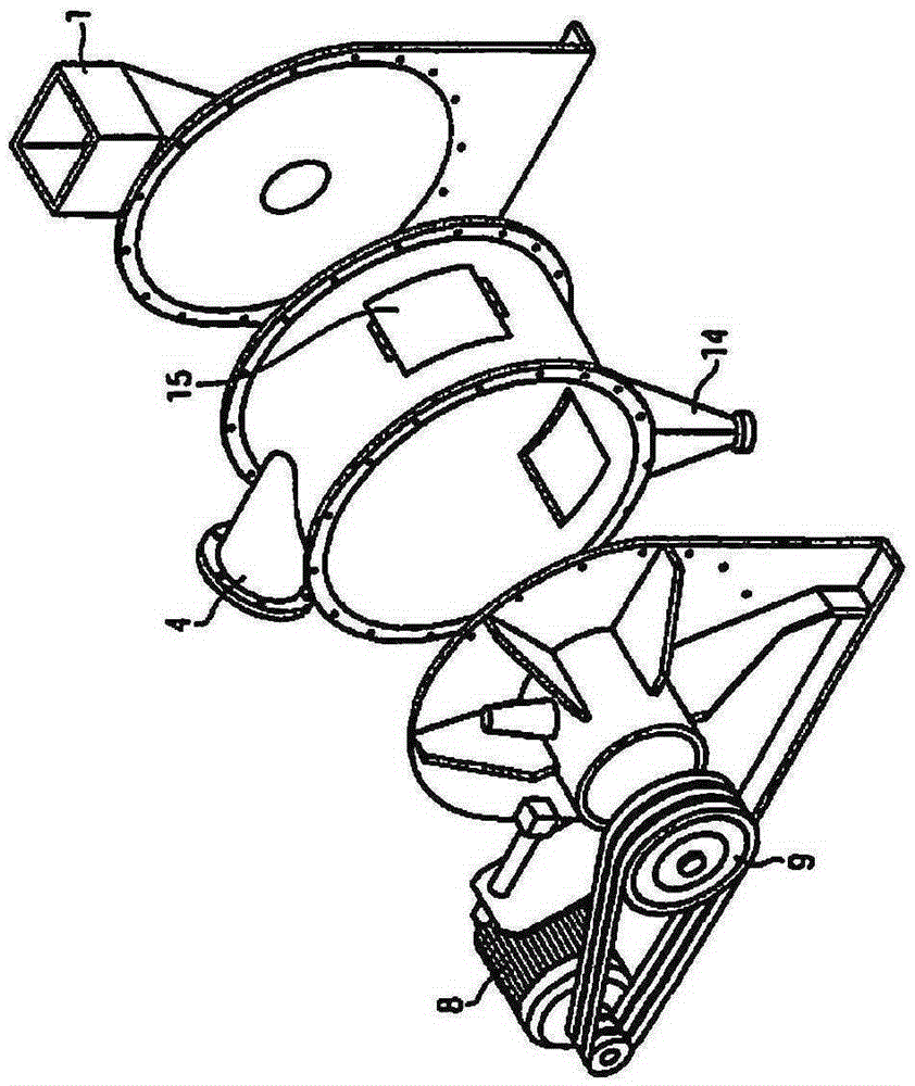 Device and method for ore-crushing with recycling