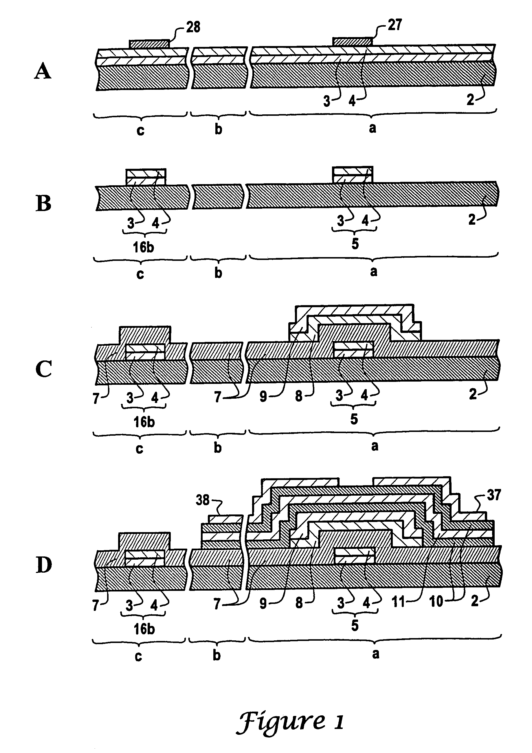 Method of manufacturing a substrate for an electronic device by using etchant and electronic device having the substrate