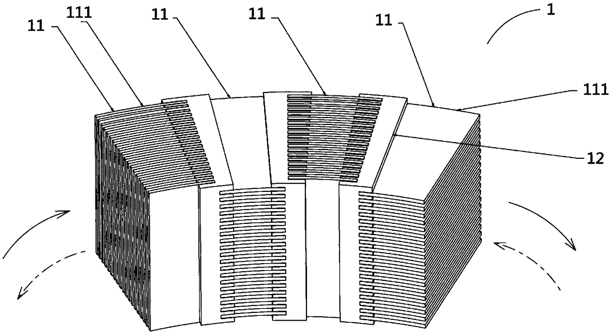 Inner core component of magnetic working medium, cold accumulation bed and magnetic refrigerator