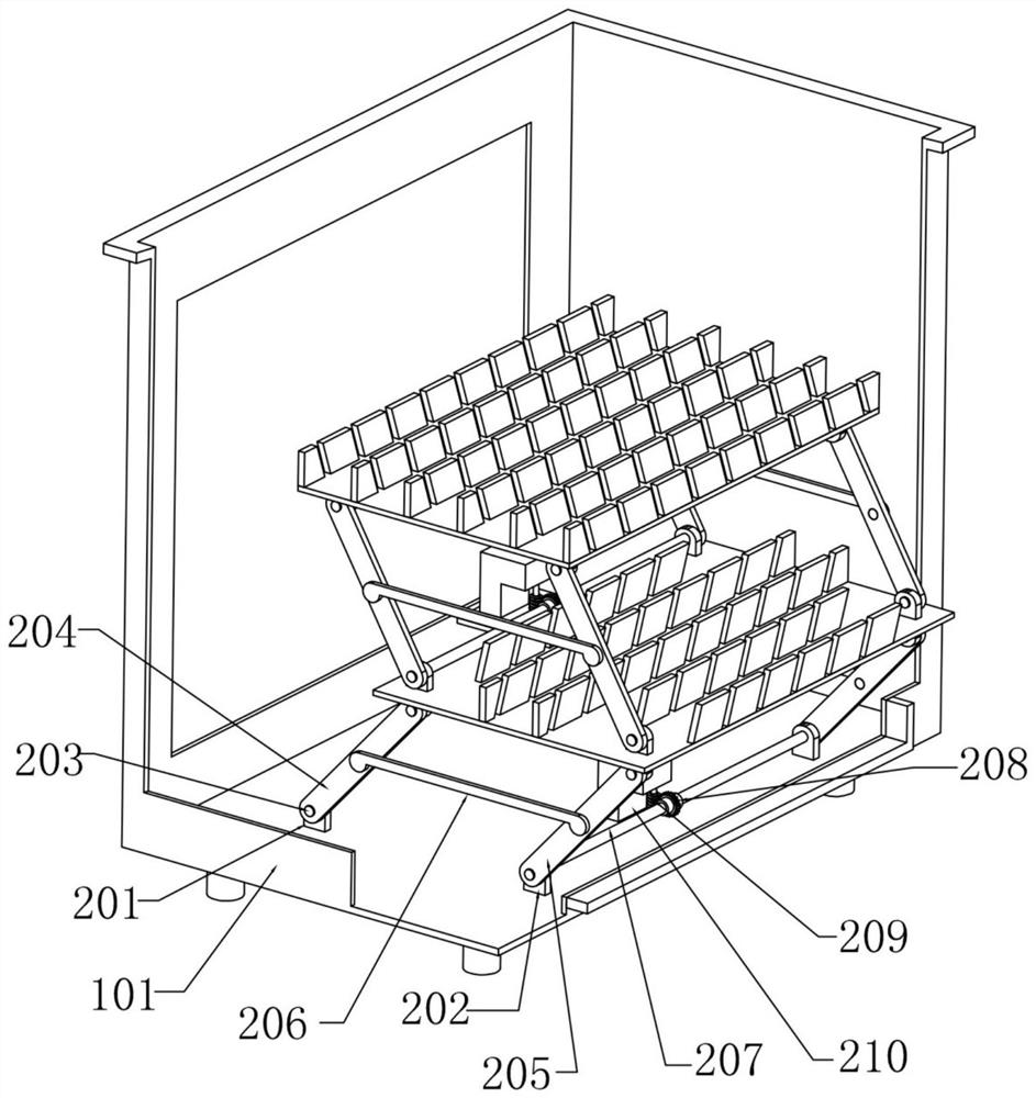 Drying box capable of facilitating batch placement and used for electronic product production