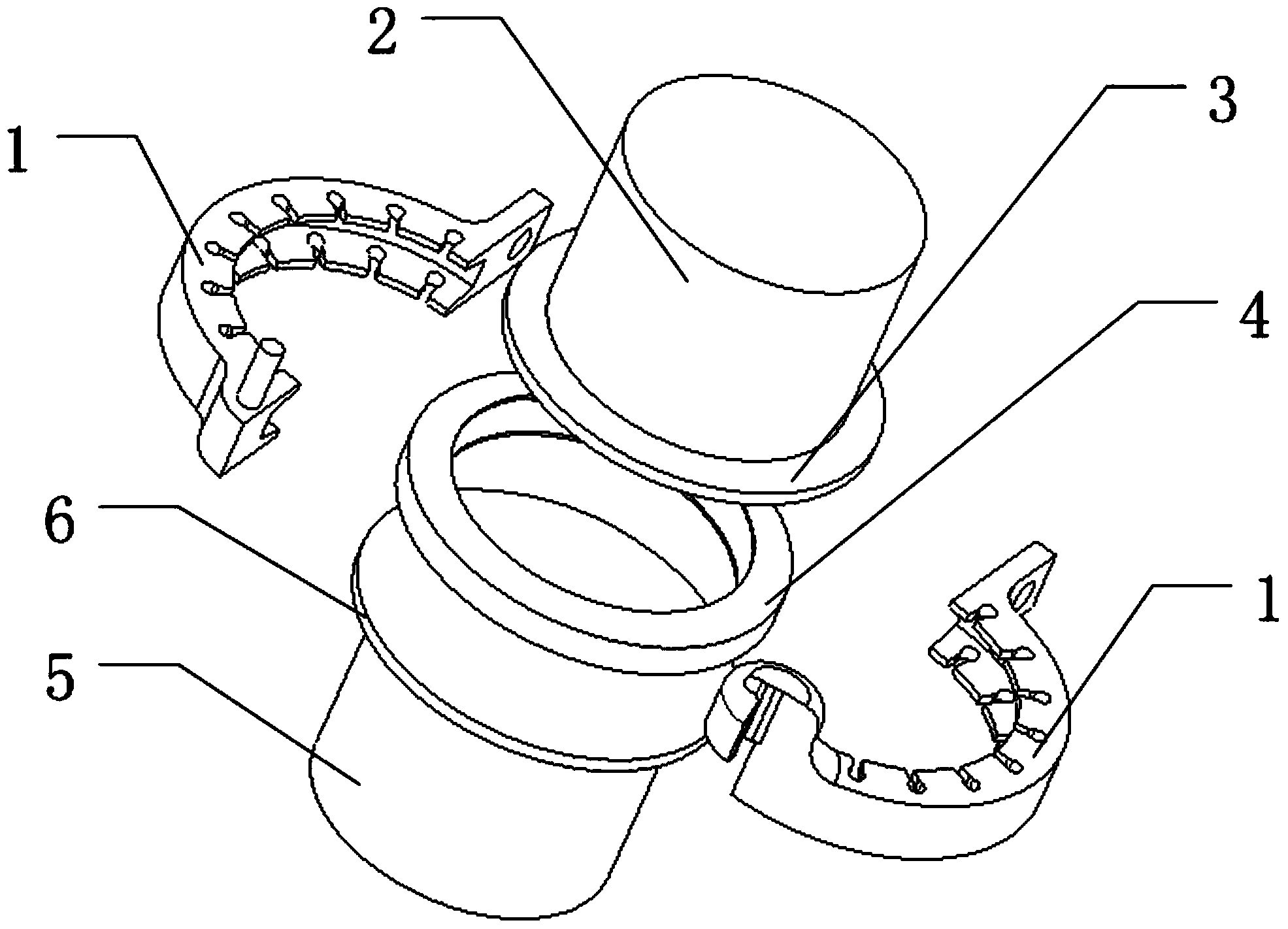 Sealing hoop and connecting structure that sealing hoop connects flange plate