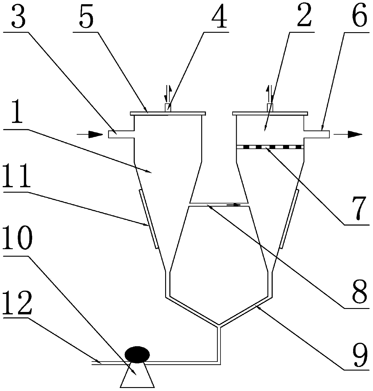 Method for preparing grease rich in DHA by coupling of sedimentation, adverse perfusion and discharge and special cell sedimentation tank therefor