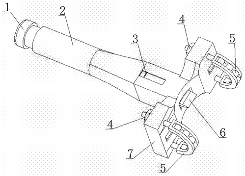 Convenient manual steel pipe slotting tool