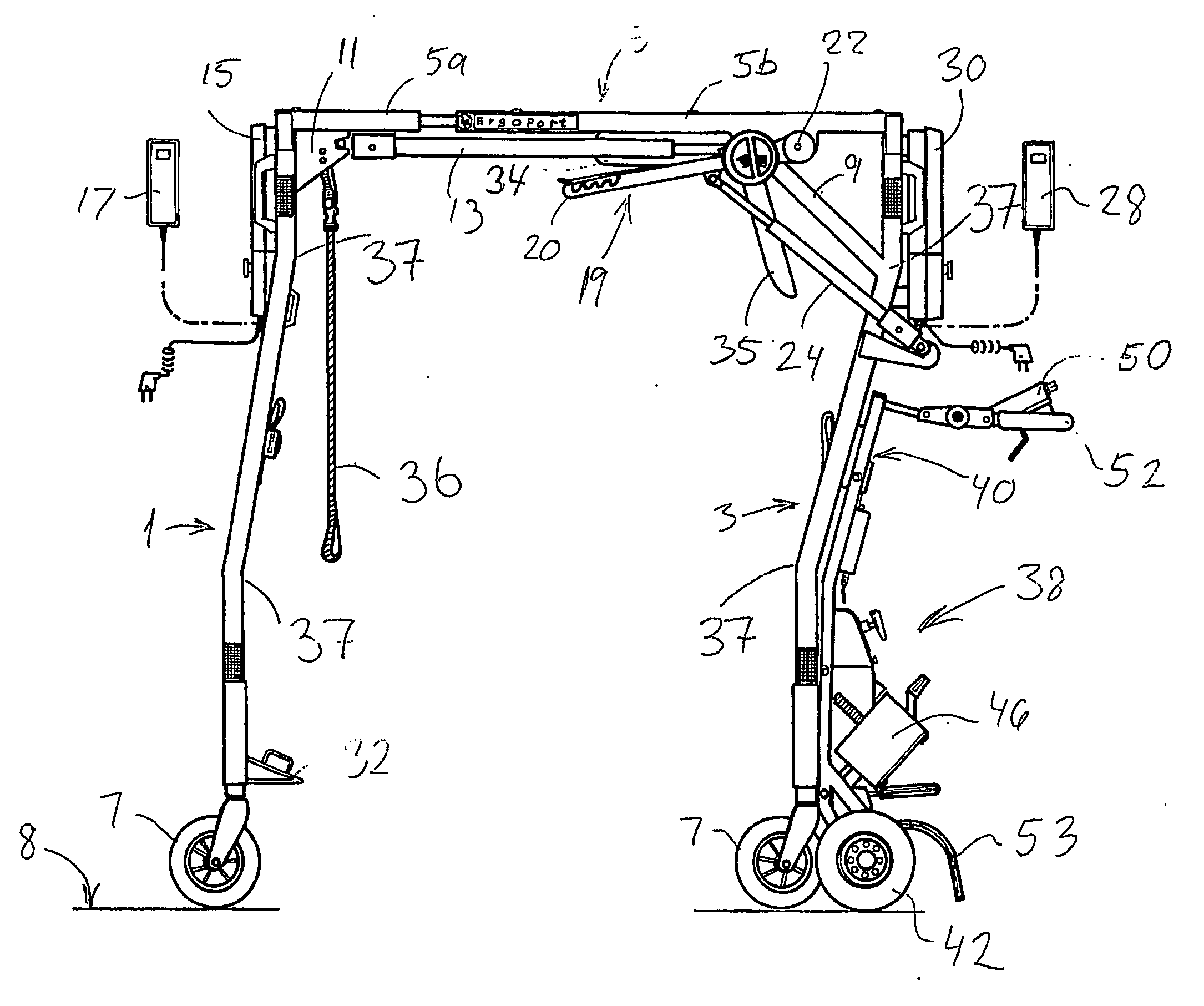 Hoisting and transporting apparatus for disabled persons