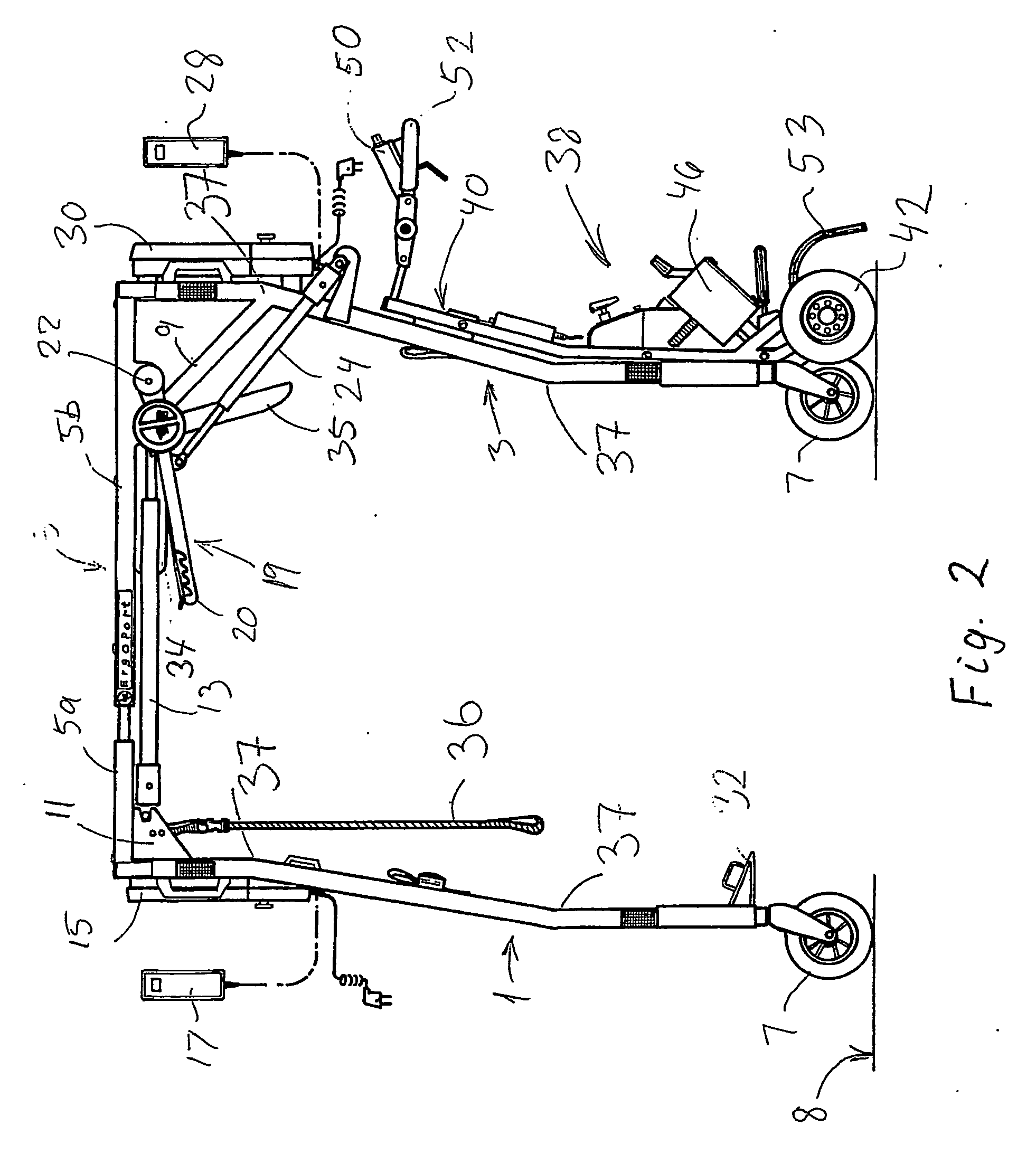 Hoisting and transporting apparatus for disabled persons