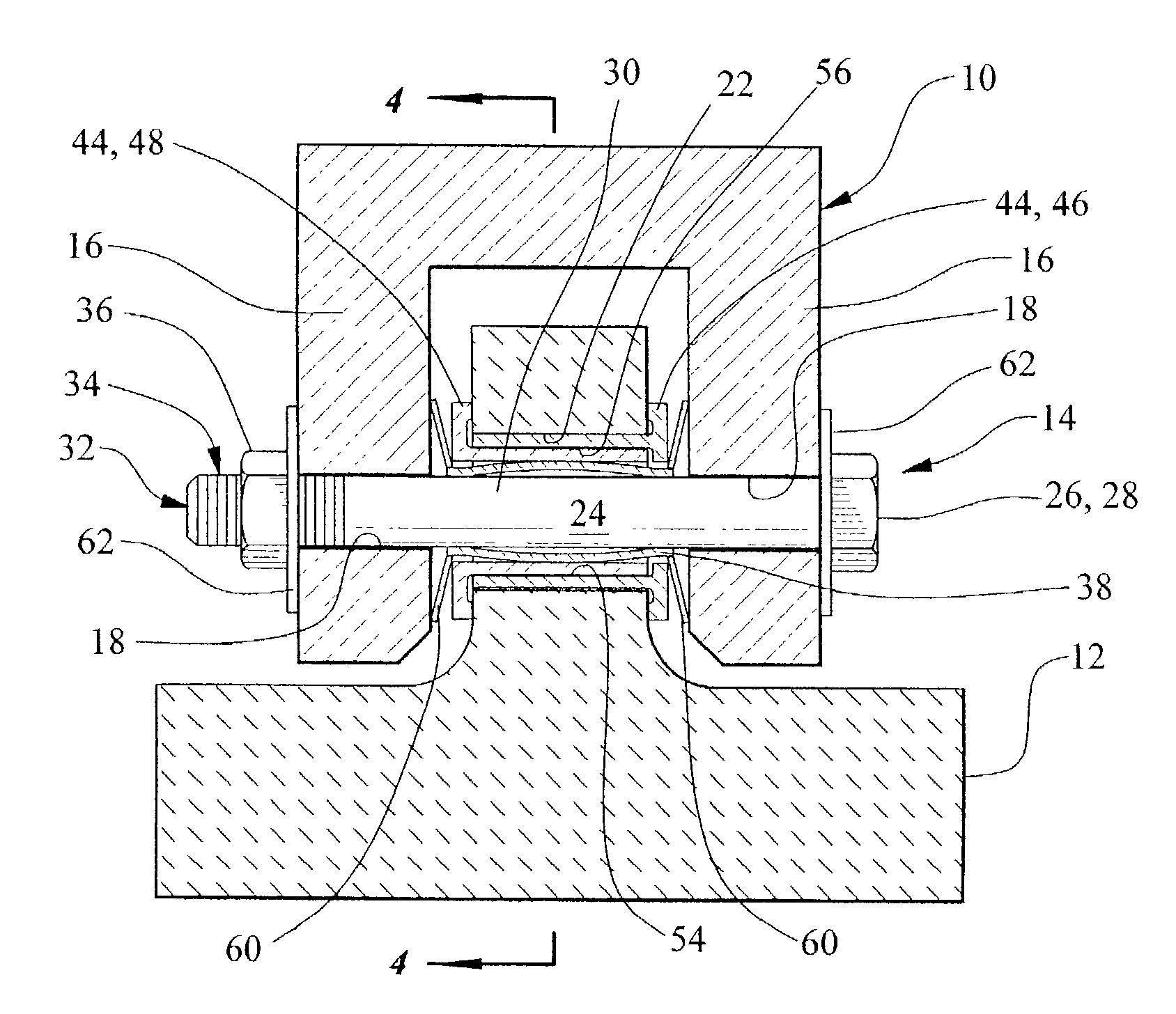 Multidirectionally compliant fastening system