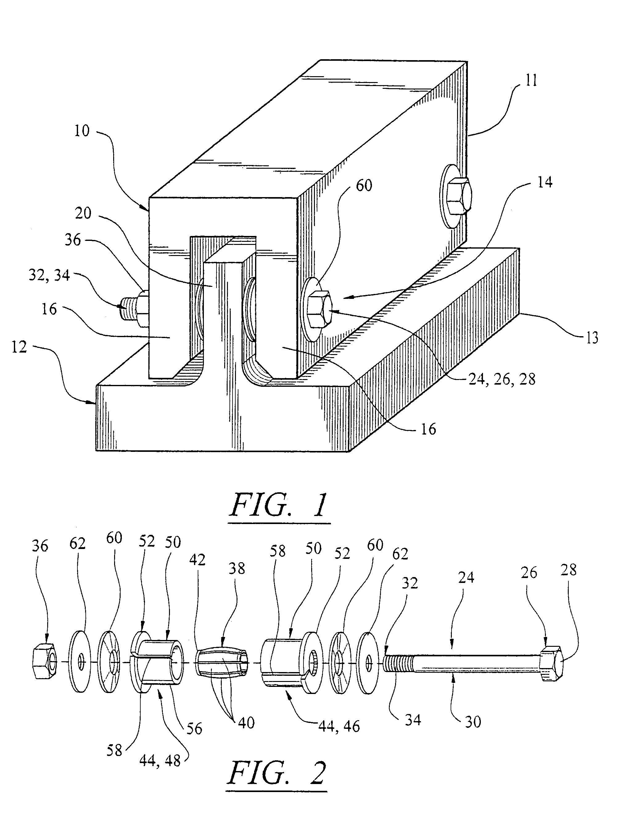 Multidirectionally compliant fastening system