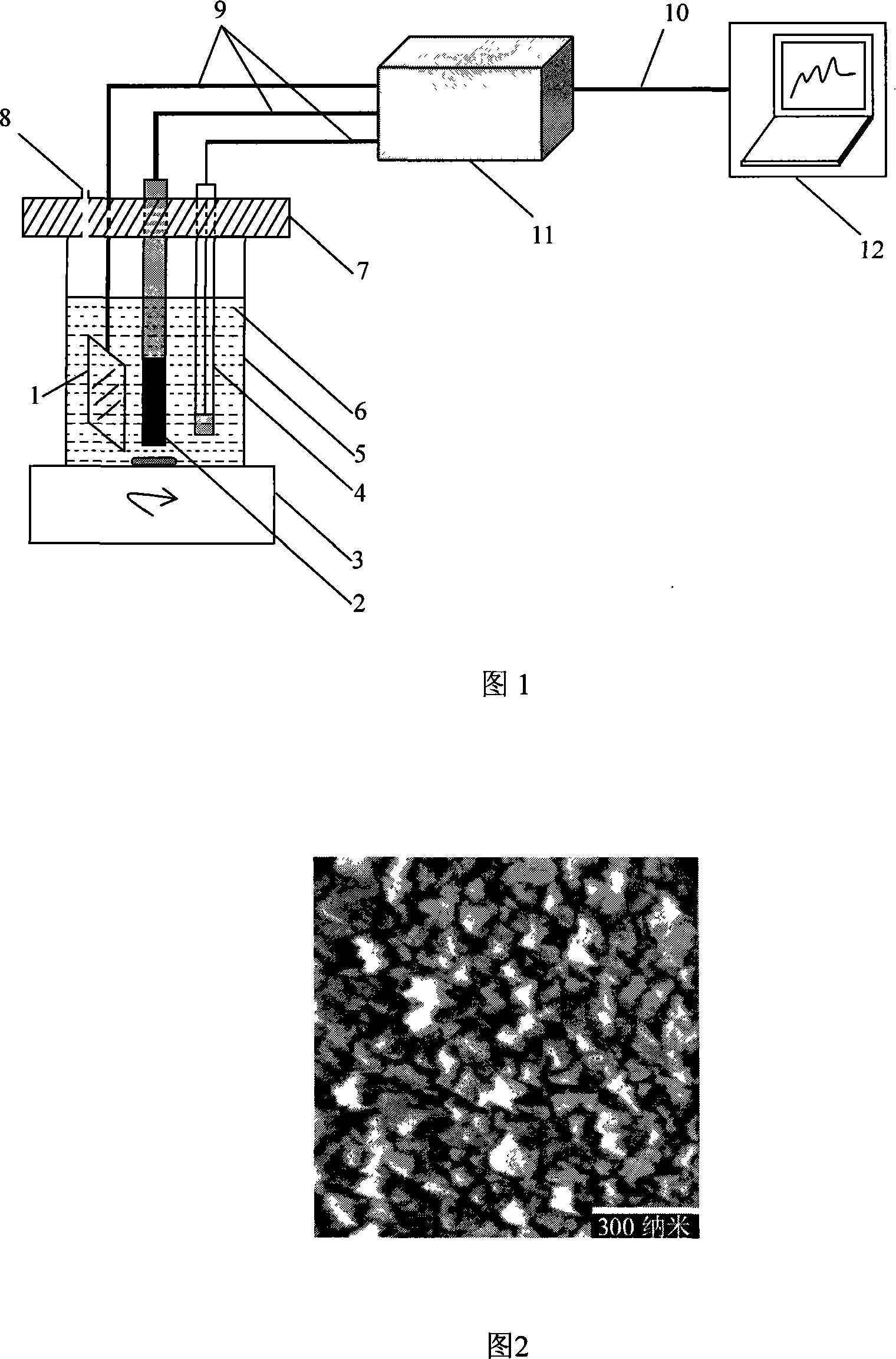 Electrochemical analysis device adopting nano boron-doped diamond film electrode and its uses