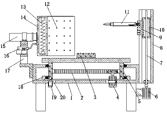 Manufacturing table for ceramic sculpture processing