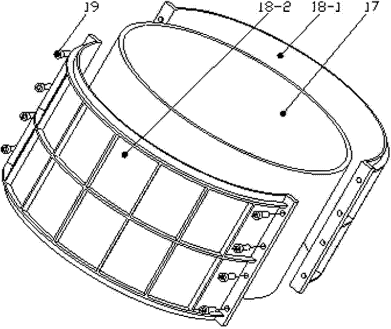 Mould for using two-dimensional fiber fabric to produce blanks of carbon-carbon composite barrel products