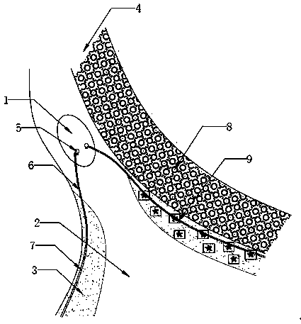 Ecological molecular fluid restoration method for deep pools and shoals in basins