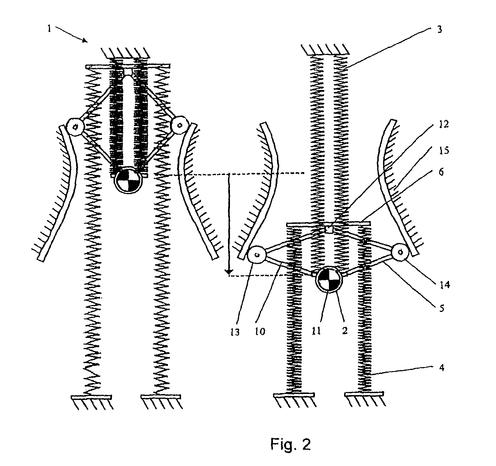 Apparatus for exercising a force on a load