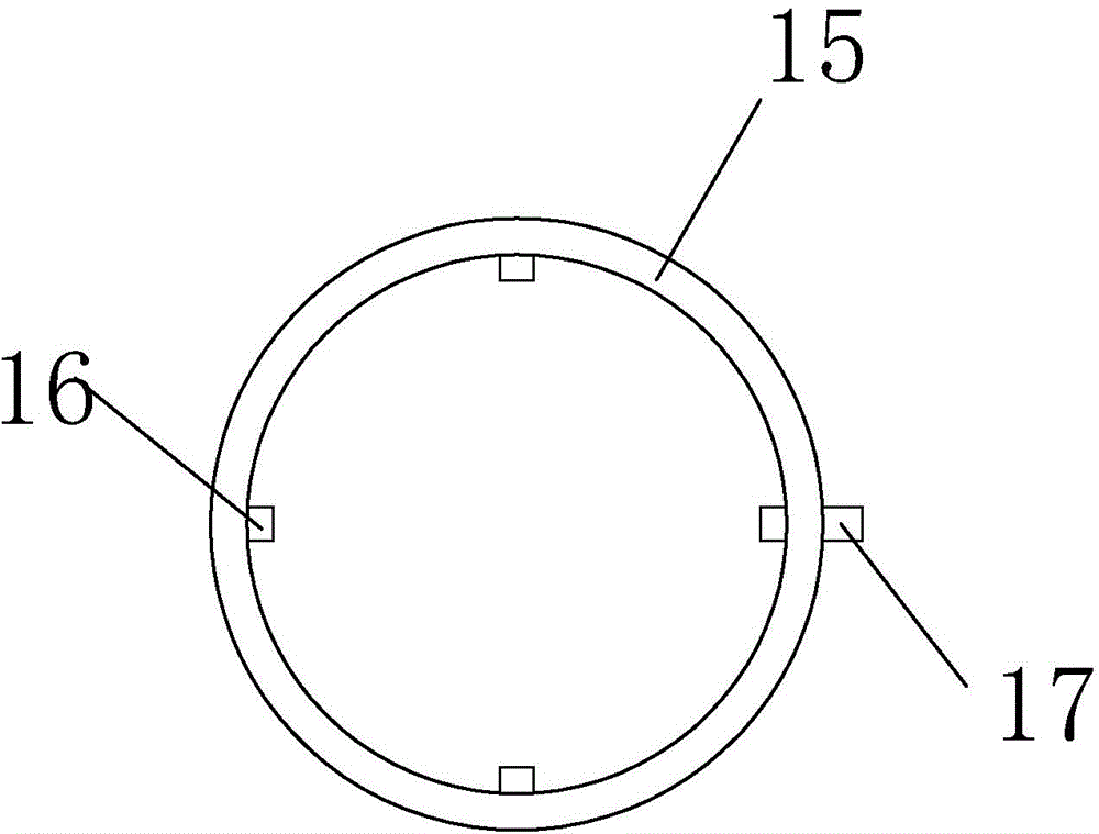 Wet-method dust removal device for powder grinding machine