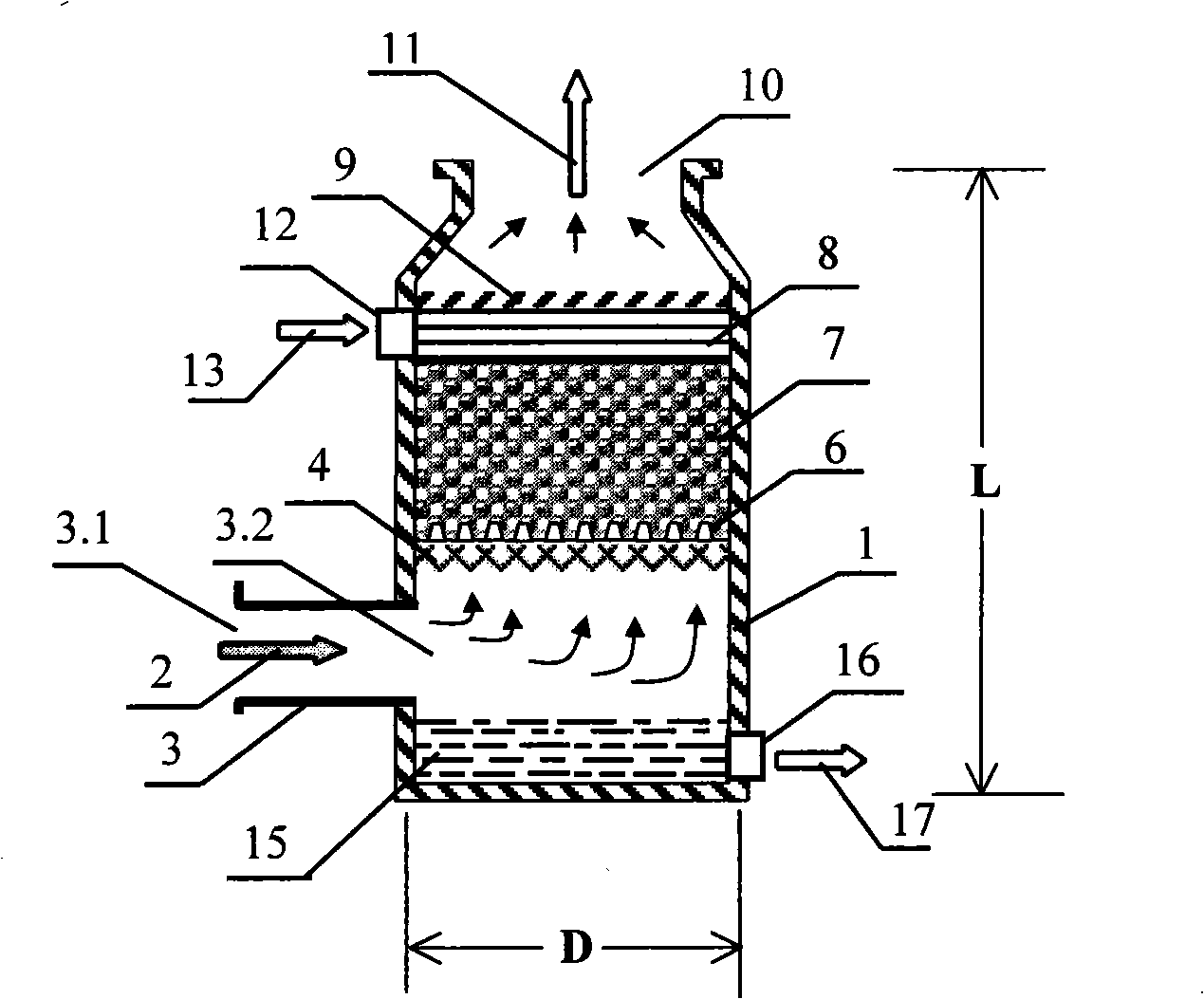 Sea boat smoke evacuation washing device and its washing method