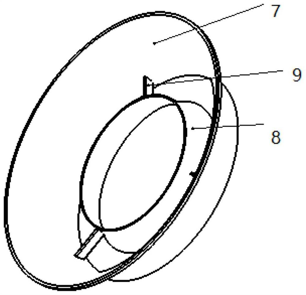 A double-layer current collector and a mixed-flow fan equipped with a double-layer current collector