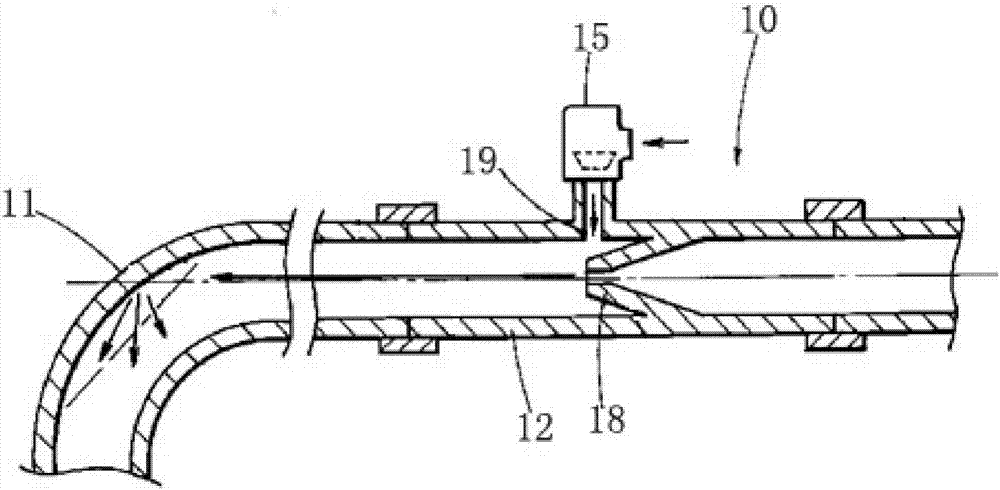 Water inlet pipe for ice-making device