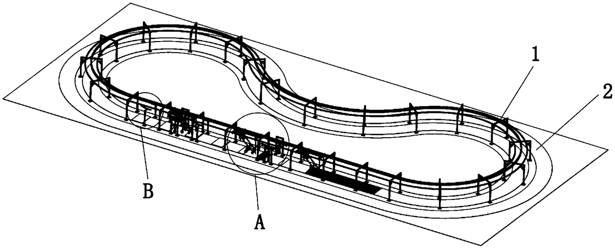 Real vehicle walking test system and real vehicle walking performance test method