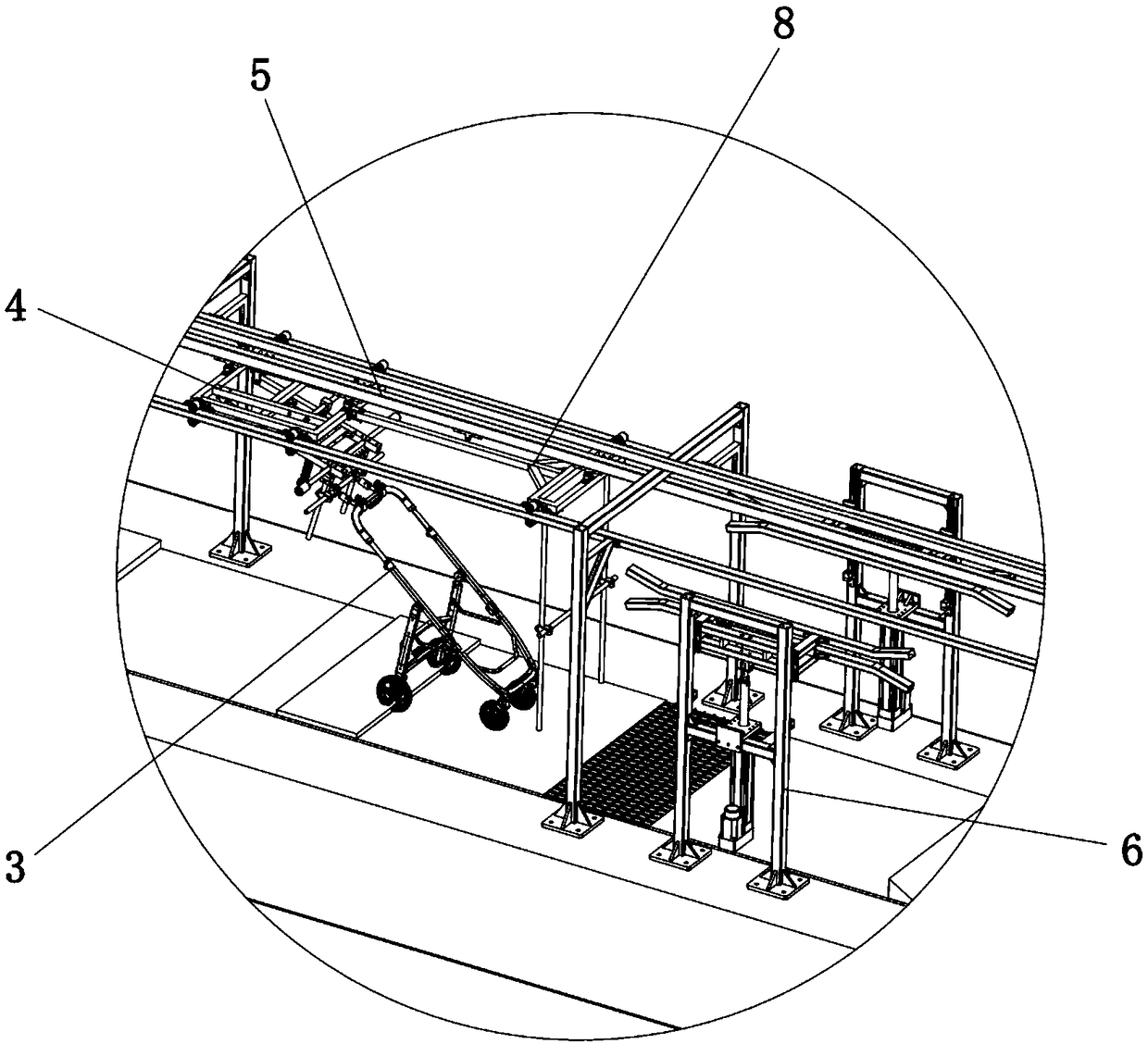 Real vehicle walking test system and real vehicle walking performance test method