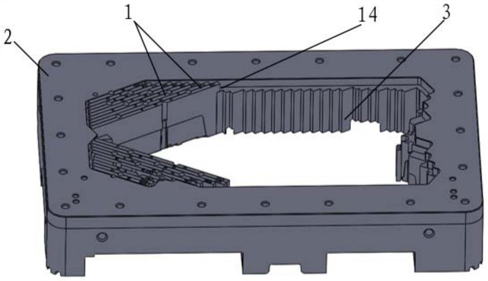 A mold core insert for mold, mold and mold processing technology