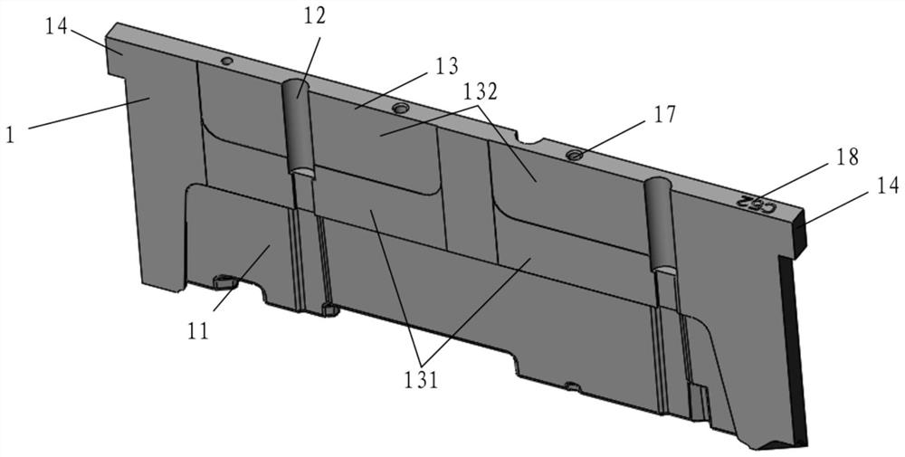 A mold core insert for mold, mold and mold processing technology