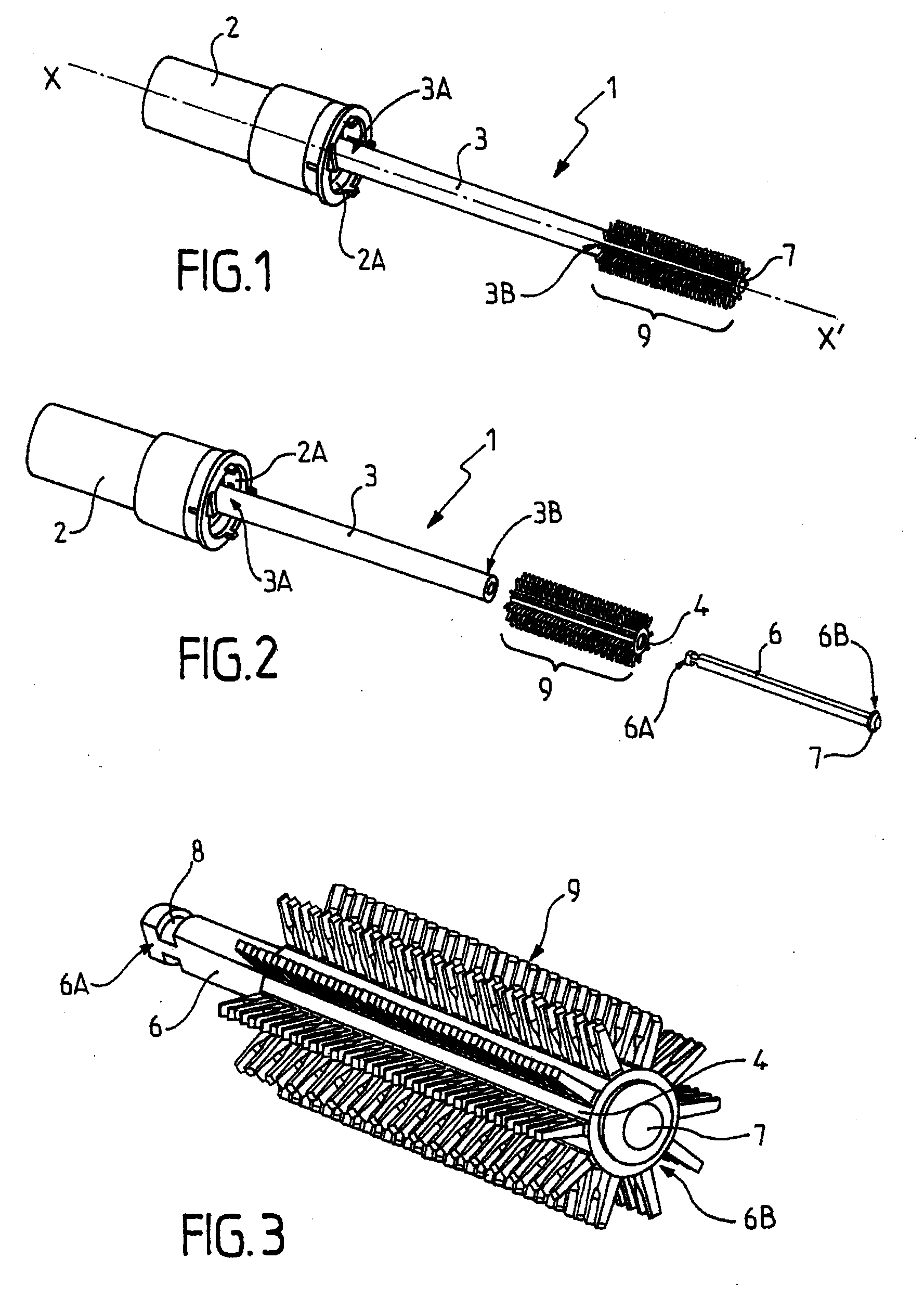 Instrument having walls for applying a composition on eyelashes or eyebrows