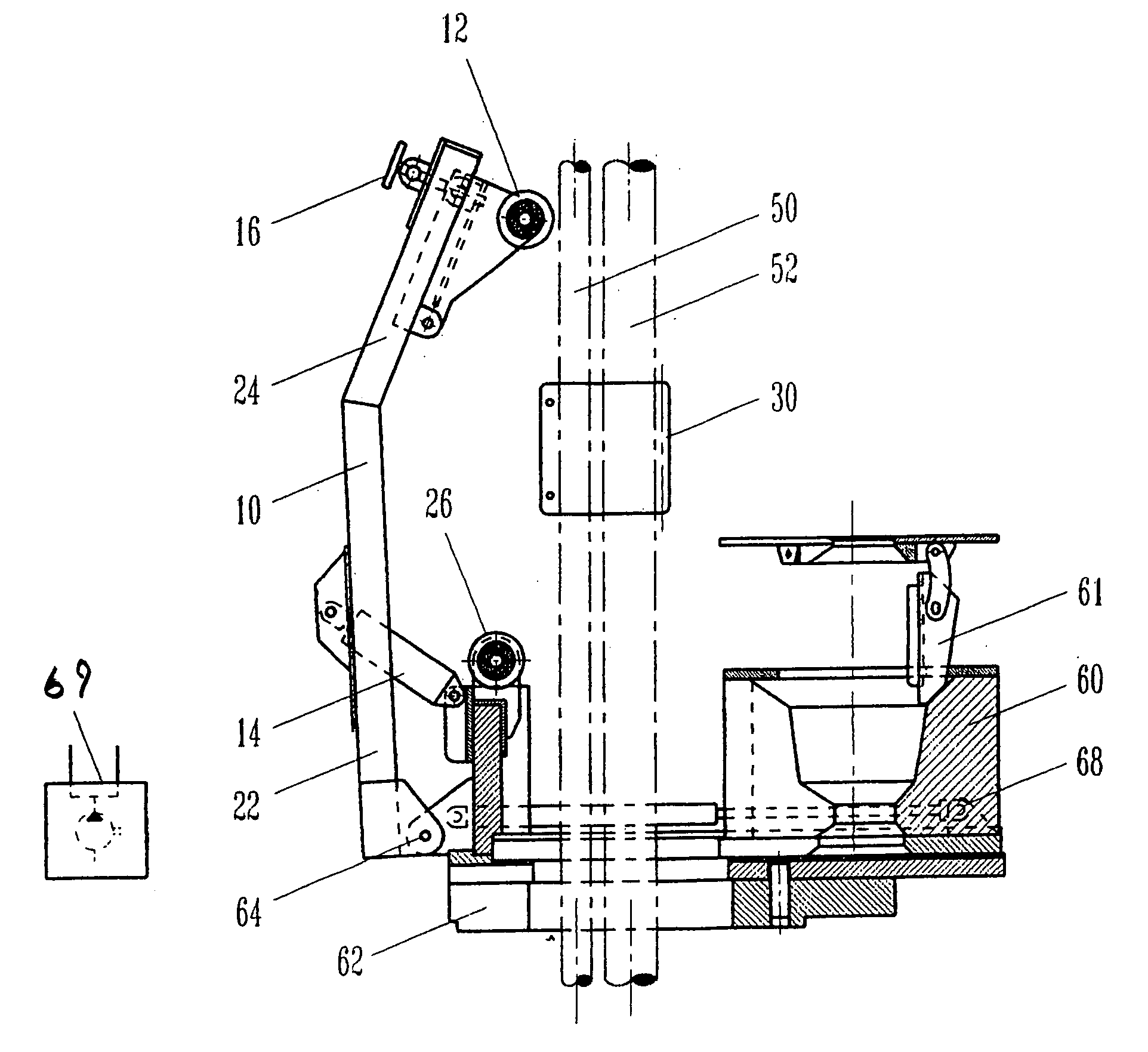 Arm for moving flexible lines at a wellsite