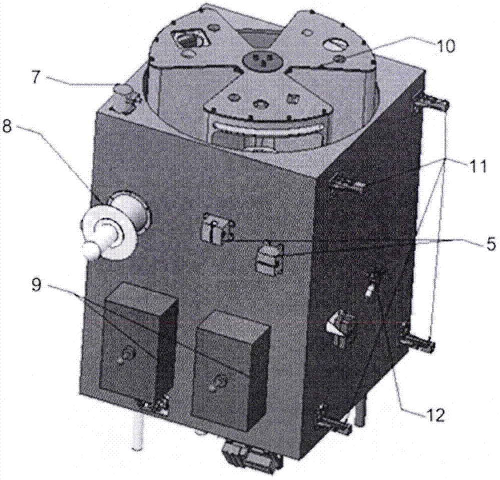 No-cable on-orbit service receivable satellite