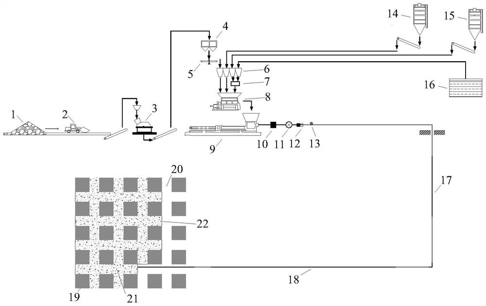 A long-wall method for recovering coal pillars left in room-and-pillar goaf