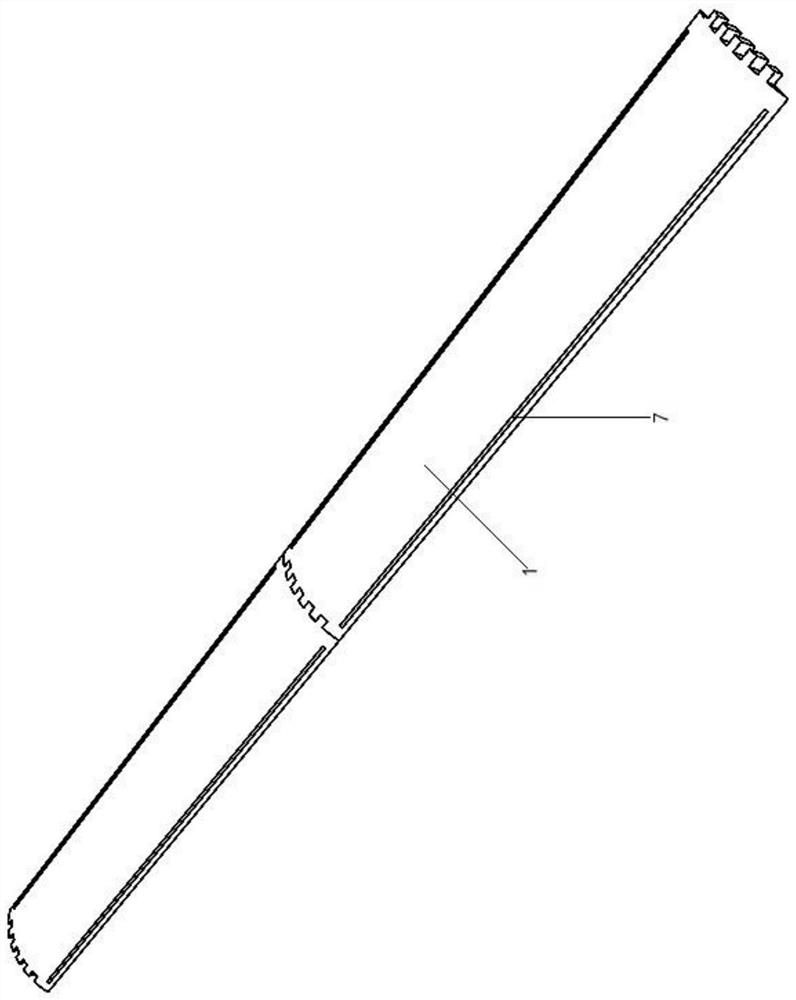 Solid-liquid composite road deceleration strip