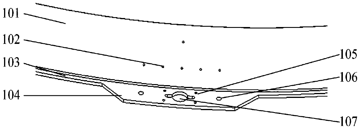 Composite material structure applicable to point-connected spacecraft