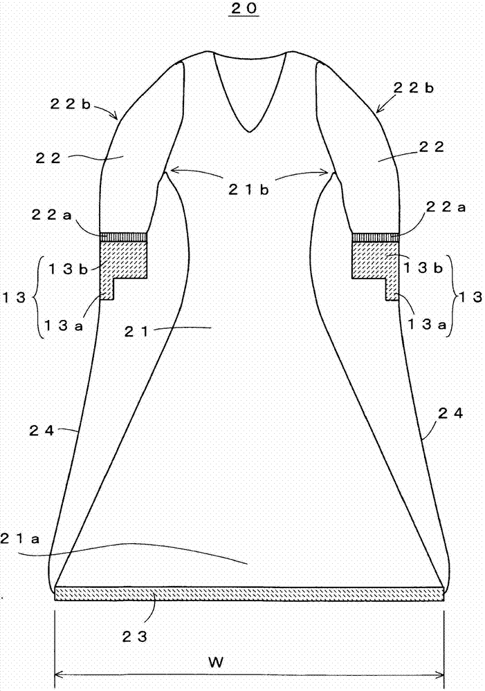 Knitting method of fabric by flatbed knitting machine