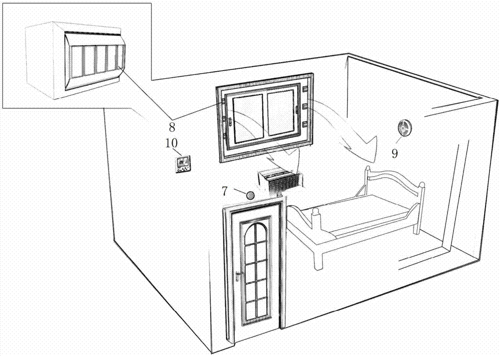 Embedded window fresh air device