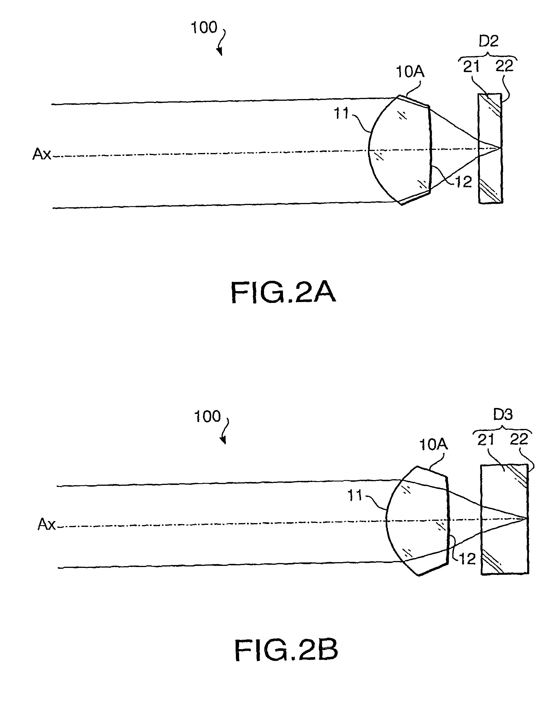 Design method of optical element and optical element through which a plurality of light beams having different design wavelengths pass