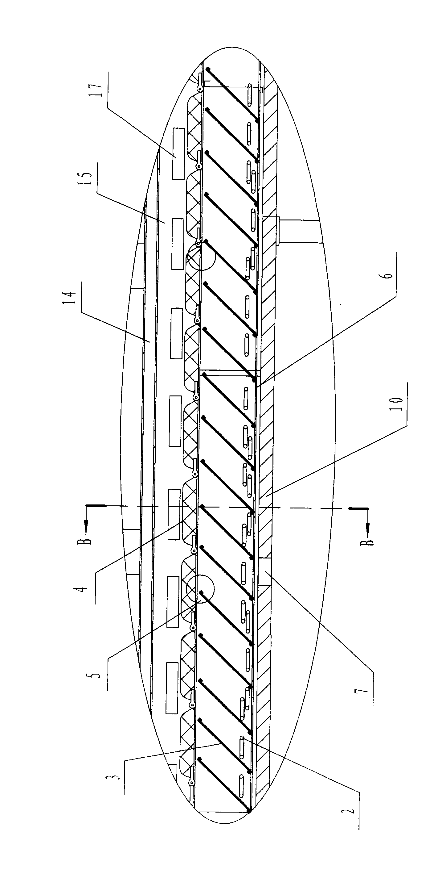 Cooking part device of cocoon cooking machine