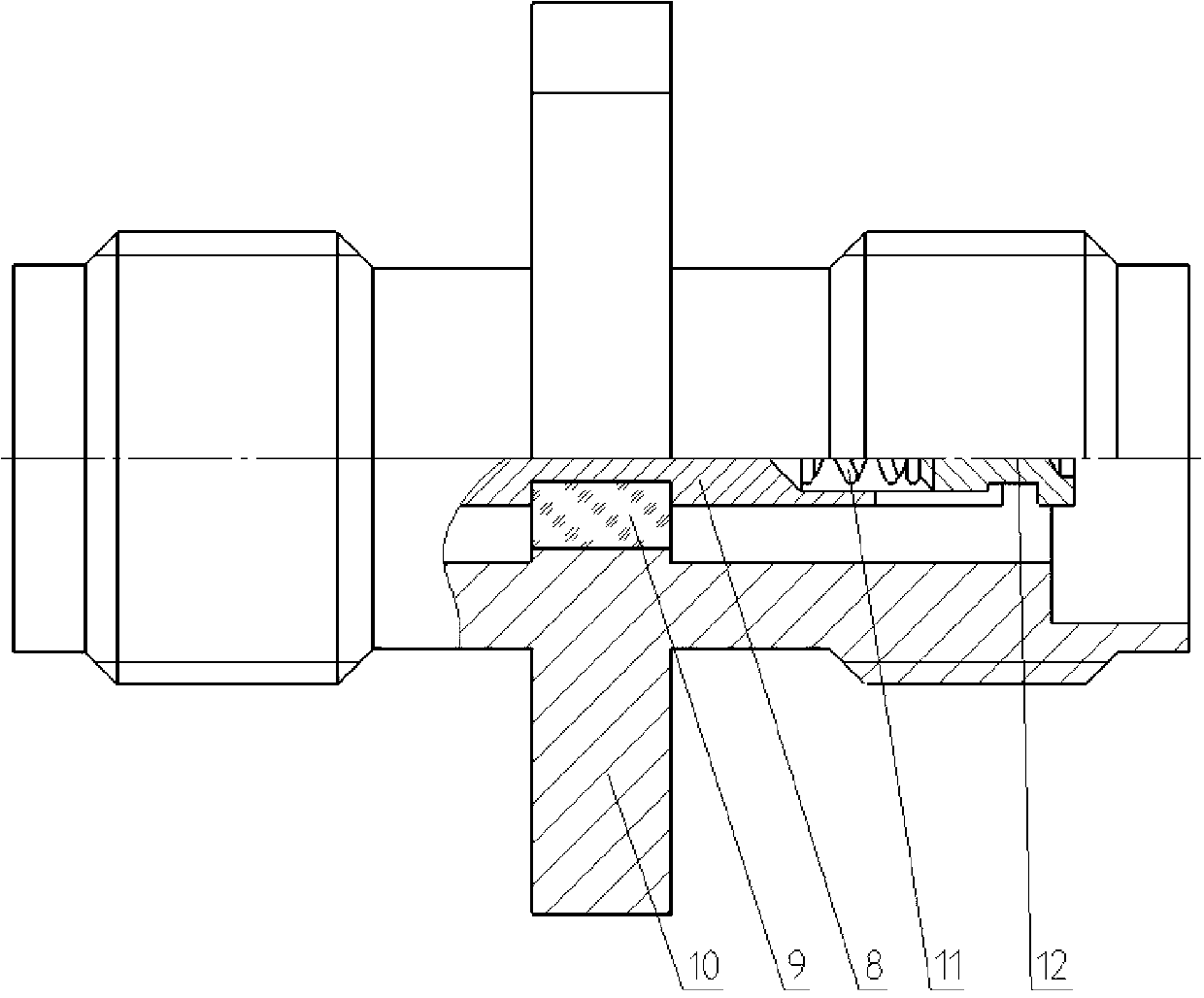 Superhigh-temperature-resistant nonpolarity radio-frequency coaxial electrical connector